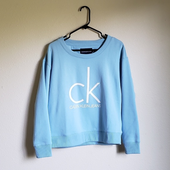 baby blue calvin klein jumper